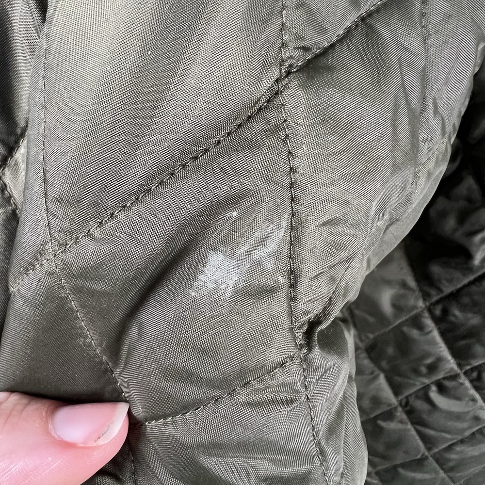 Barbour Heritage Liddesdale Quilted Jacket Coat Women's 12 Olive Green - Picture 8 of 16